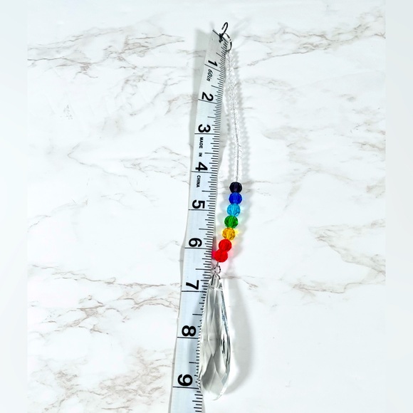 Crystal Chakra Rear View Mirror Car Charm - Picture 4 of 5